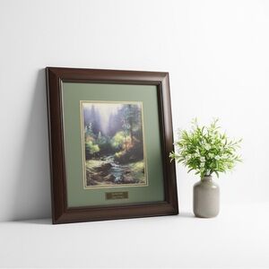 Thomas Kinkade,Creekside Trail, Library Edition, Home Interior W/Certificate. ￼